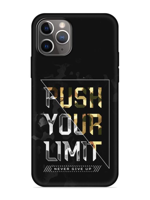 Push Your Limits Embossed Soft Silicone Case for Apple Iphone 11 Pro Max Zapvi