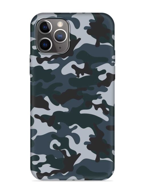 Dark Blue Army Military Art Embossed Soft Silicone Case for Apple Iphone 11 Pro Max Zapvi