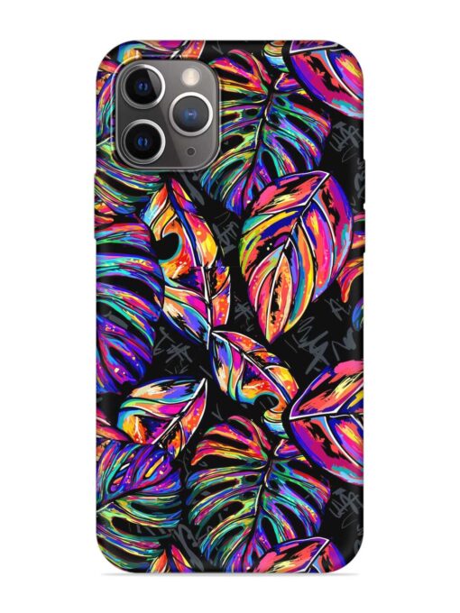 Tropical Seamless Vector Embossed Soft Silicone Case for Apple Iphone 11 Pro Max Zapvi