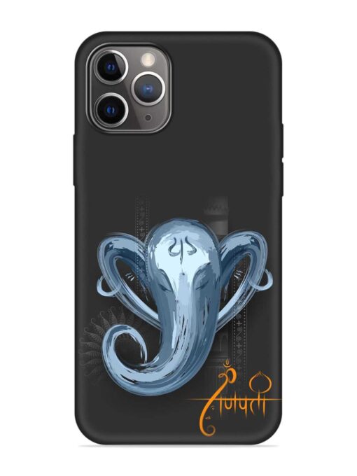 Illustration Lord Ganpati Embossed Soft Silicone Case for Apple Iphone 11 Pro Max Zapvi