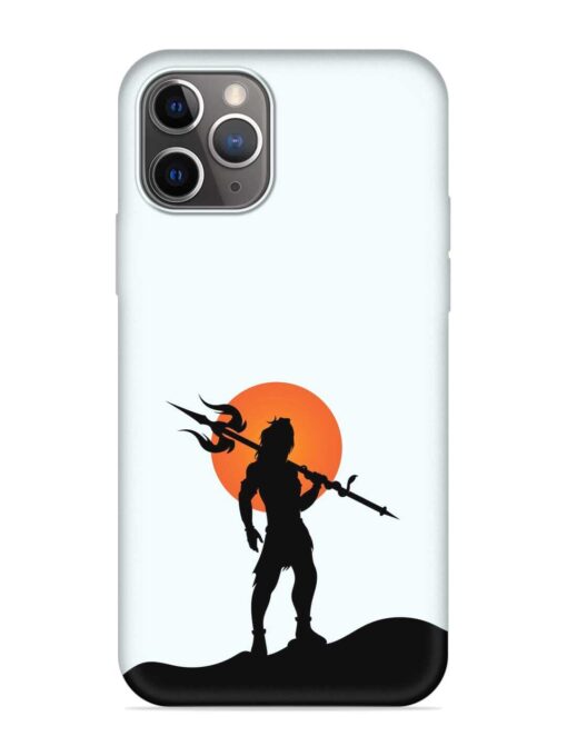 Lord Mahadev Trendy Embossed Soft Silicone Case for Apple Iphone 11 Pro Max