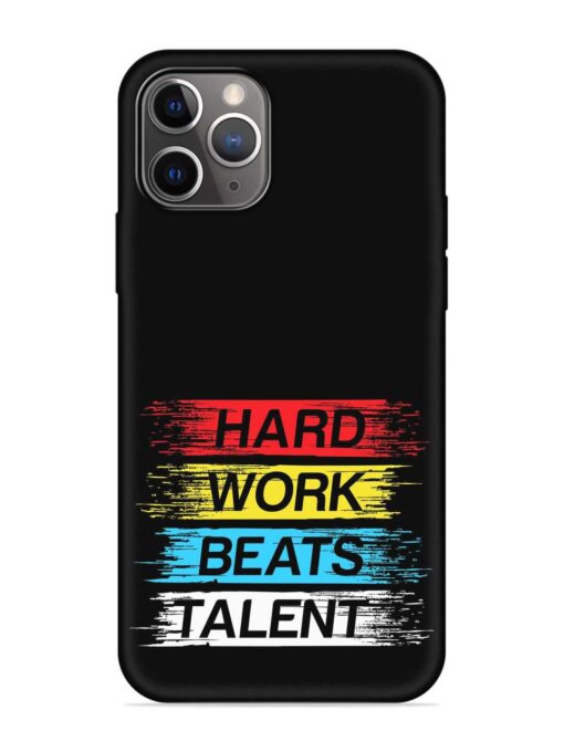 Hard Work Beats Embossed Soft Silicone Case for Apple Iphone 11 Pro Max Zapvi