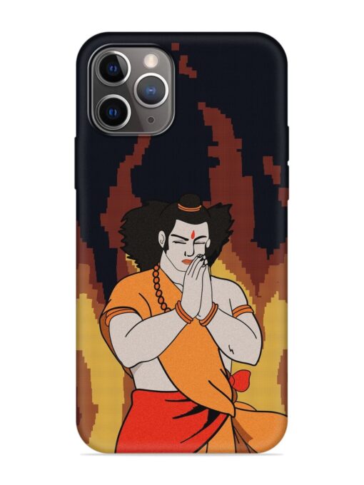 Shree Ram Vector Embossed Soft Silicone Case for Apple Iphone 11 Pro Max Zapvi