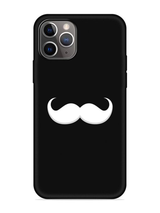 Mustache Vector Embossed Soft Silicone Case for Apple Iphone 11 Pro Max Zapvi