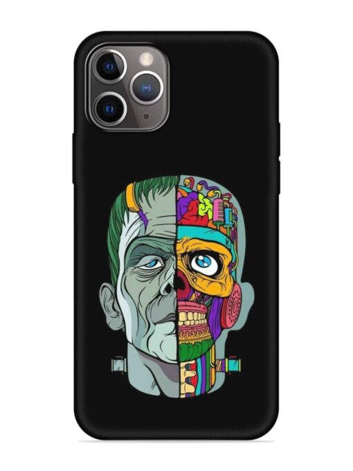 Men Vs Skull Embossed Soft Silicone Case for Apple Iphone 11 Pro Max