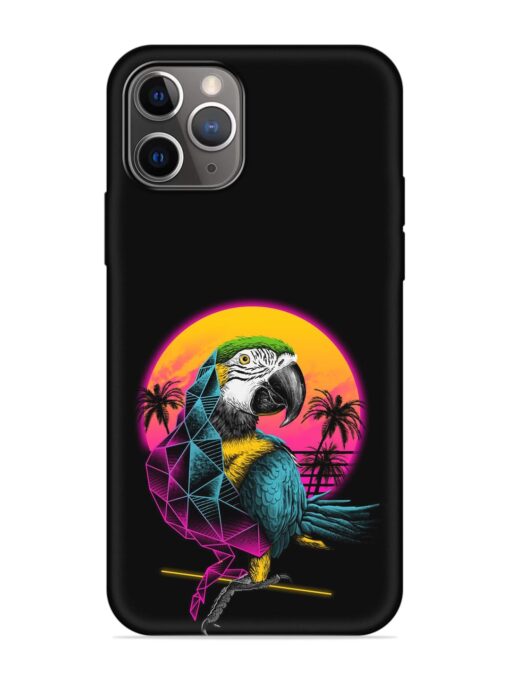 Rad Parrot Embossed Soft Silicone Case for Apple Iphone 11 Pro Max Zapvi