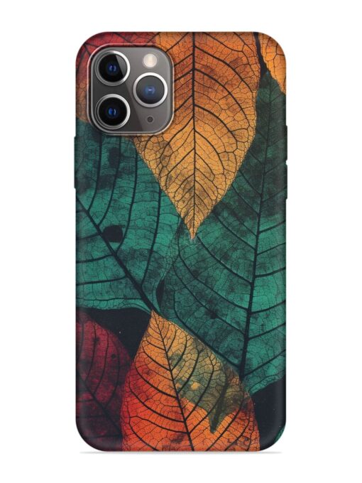 Leaves Artwork Embossed Soft Silicone Case for Apple Iphone 11 Pro Max Zapvi