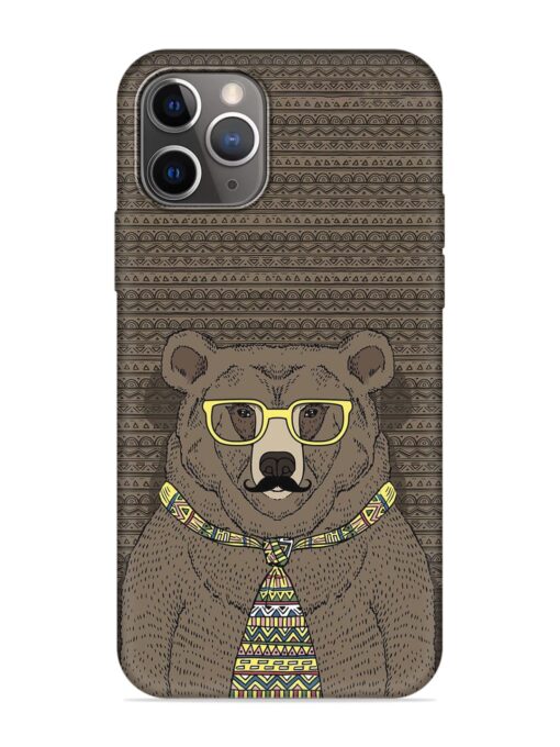 Grizzly Bear Embossed Soft Silicone Case for Apple Iphone 11 Pro Max Zapvi