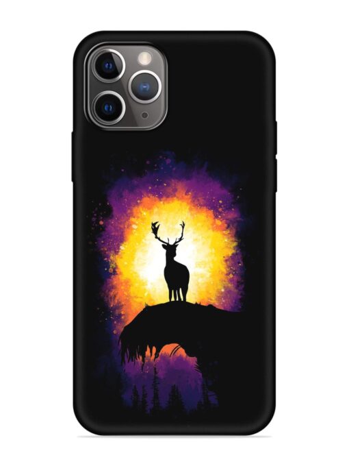 Elk Animal Art Embossed Soft Silicone Case for Apple Iphone 11 Pro Max Zapvi