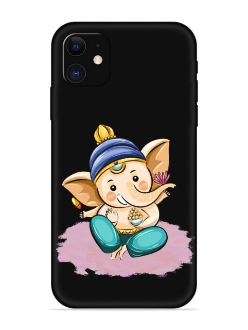 Bal Ganesh Vector Art Embossed Soft Silicone Case for Apple Iphone 12 Zapvi