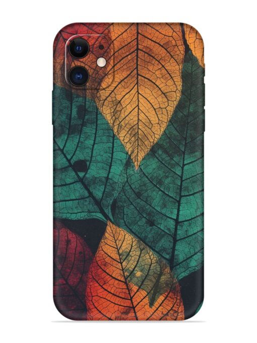 Leaves Artwork Embossed Soft Silicone Case for Apple Iphone 12 Zapvi