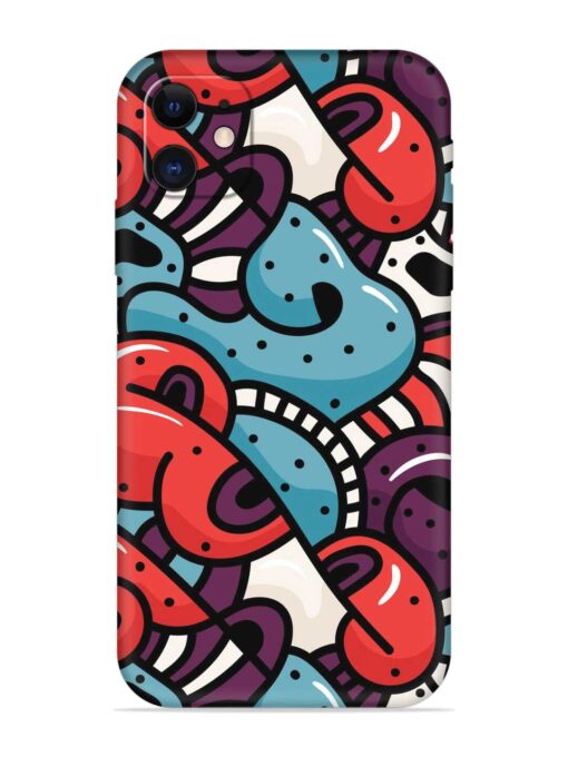 Seamless Backdrop Colorful Embossed Soft Silicone Case for Apple Iphone 12 Mini Zapvi