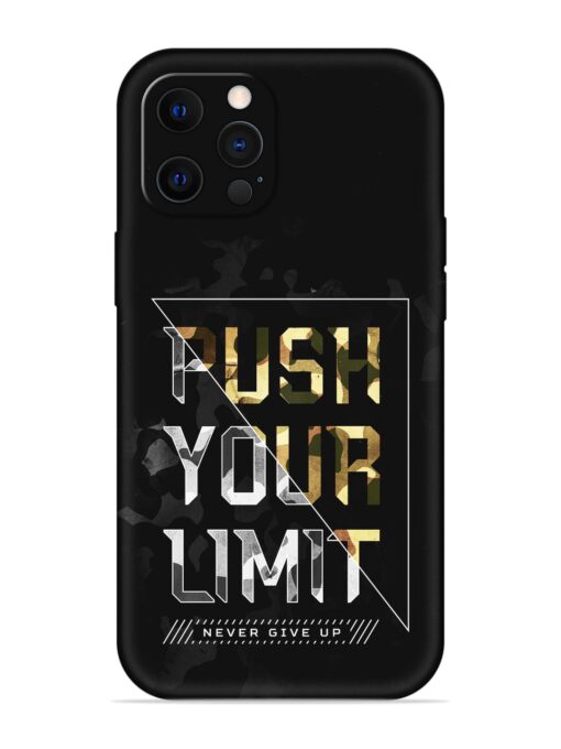 Push Your Limits Embossed Soft Silicone Case for Apple Iphone 12 Pro Zapvi