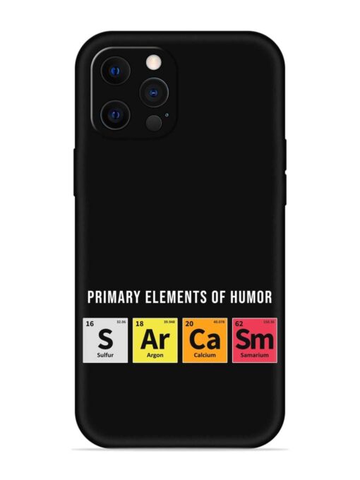 Primary Elements Humor Embossed Soft Silicone Case for Apple Iphone 12 Pro Zapvi