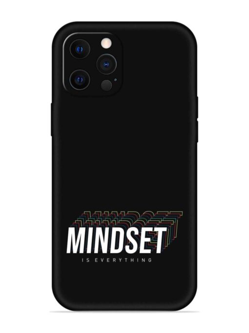 Mindset Everything Slogan Embossed Soft Silicone Case for Apple Iphone 12 Pro