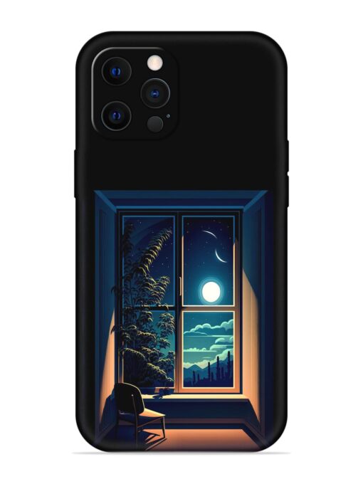 Night View At Window Embossed Soft Silicone Case for Apple Iphone 12 Pro