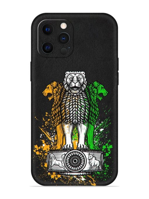 Pillars Of Ashoka Embossed Soft Silicone Case for Apple Iphone 12 Pro Zapvi