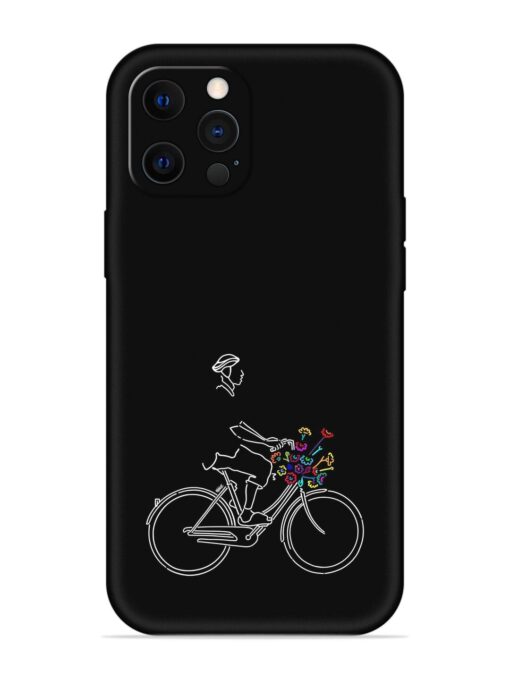 Minimalist Cycle Art Embossed Soft Silicone Case for Apple Iphone 12 Pro