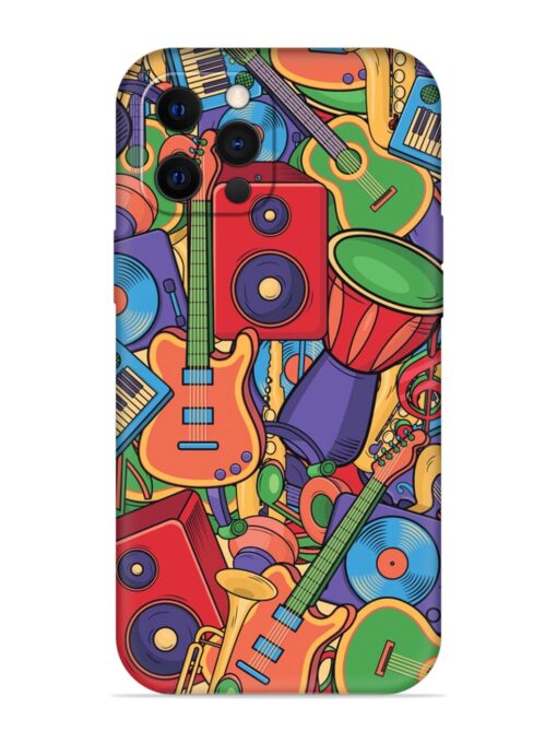 Colorful Music Art Embossed Soft Silicone Case for Apple Iphone 12 Pro Zapvi