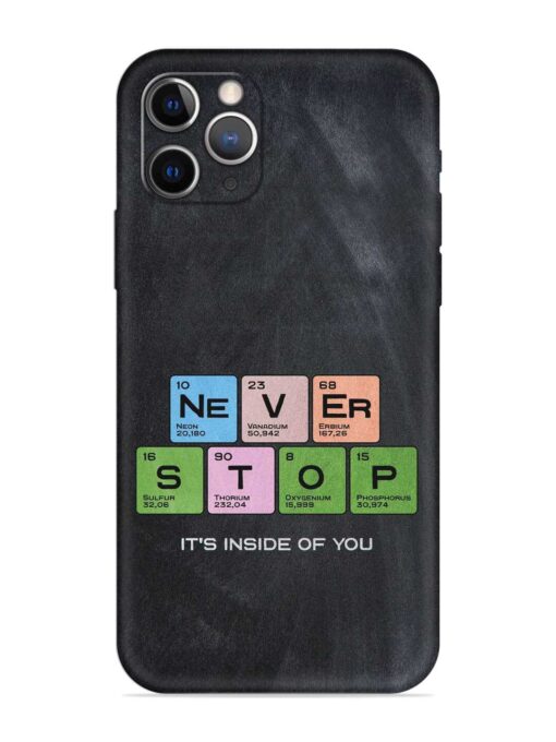 Never Stop It'S Inside Of You Embossed Soft Silicone Case for Apple Iphone 12 Pro Max Zapvi