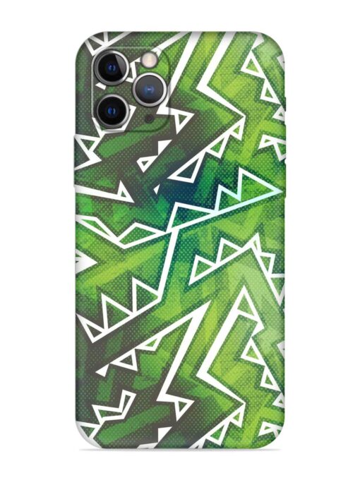 Green Graffiti Seamless Embossed Soft Silicone Case for Apple Iphone 12 Pro Max