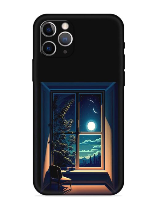 Night View At Window Embossed Soft Silicone Case for Apple Iphone 12 Pro Max