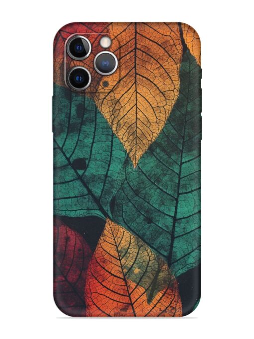 Leaves Artwork Embossed Soft Silicone Case for Apple Iphone 12 Pro Max Zapvi