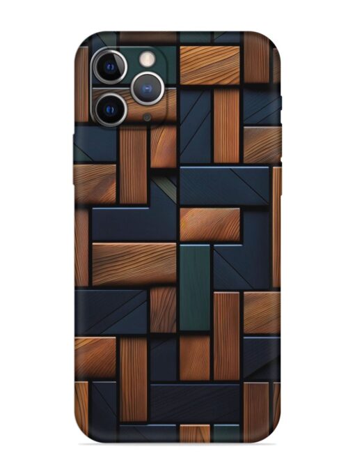 Wooden Background Cubes Embossed Soft Silicone Case for Apple Iphone 12 Pro Max