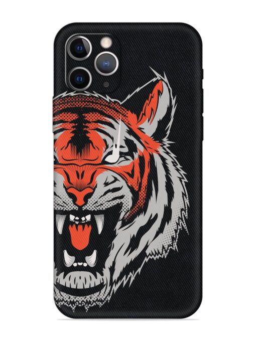 Tiger Aggression Embossed Soft Silicone Case for Apple Iphone 12 Pro Max Zapvi