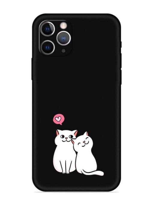 Cute Loving Cats Embossed Soft Silicone Case for Apple Iphone 12 Pro Max Zapvi