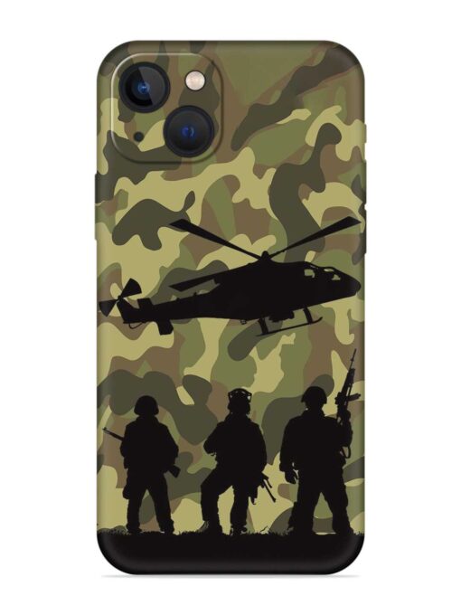 Army Heros Embossed Soft Silicone Case for Apple Iphone 13 Zapvi