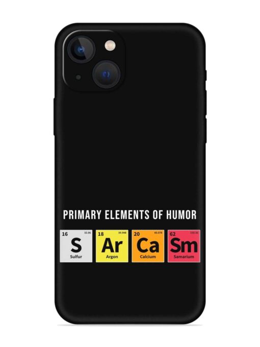 Primary Elements Humor Embossed Soft Silicone Case for Apple Iphone 13 Zapvi