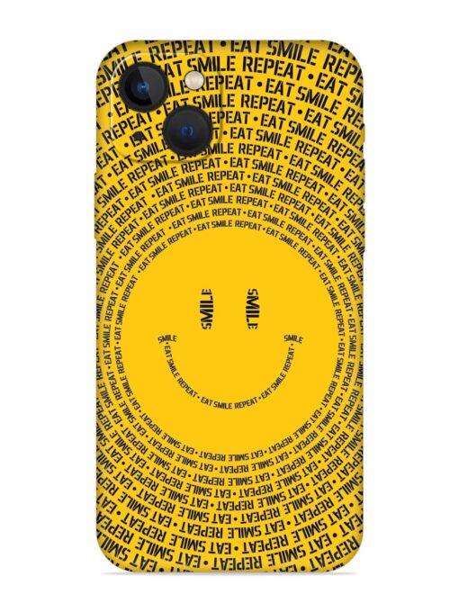 Smiley Embossed Soft Silicone Case for Apple Iphone 13