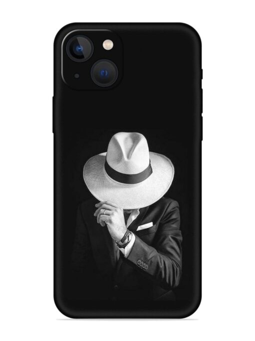 Men Under Hat Embossed Soft Silicone Case for Apple Iphone 13