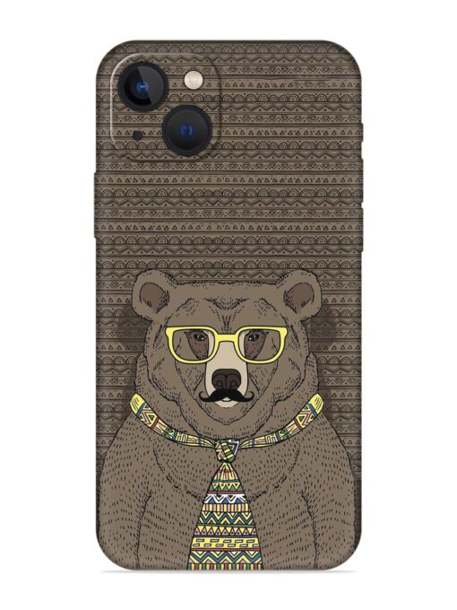 Grizzly Bear Embossed Soft Silicone Case for Apple Iphone 13 Zapvi