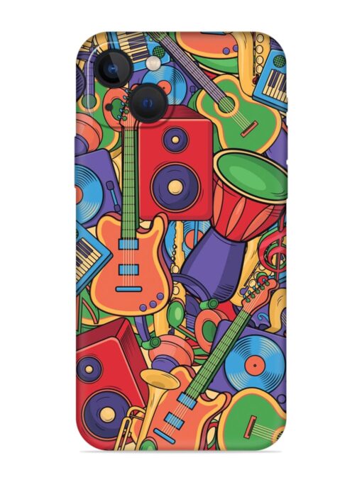 Colorful Music Art Embossed Soft Silicone Case for Apple Iphone 13 Zapvi