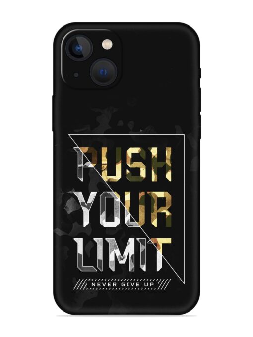 Push Your Limits Embossed Soft Silicone Case for Apple Iphone 13 Mini Zapvi