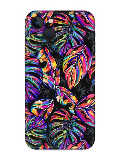 Tropical Seamless Vector Embossed Soft Silicone Case for Apple Iphone 13 Mini Zapvi