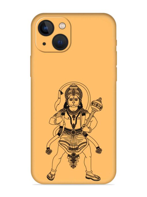 Indian God Hanuman Embossed Soft Silicone Case for Apple Iphone 13 Mini Zapvi