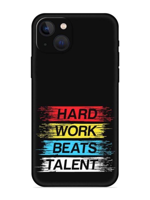 Hard Work Beats Embossed Soft Silicone Case for Apple Iphone 13 Mini Zapvi