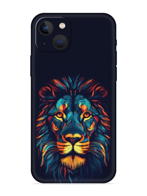 Colorful Lion Embossed Soft Silicone Case for Apple Iphone 13 Mini Zapvi