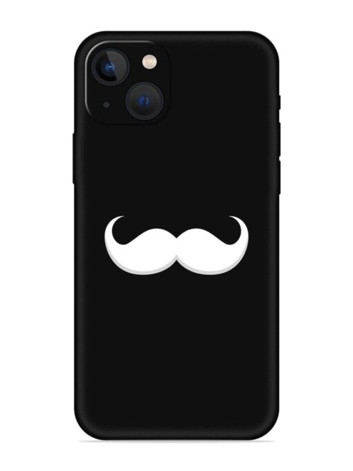 Mustache Vector Embossed Soft Silicone Case for Apple Iphone 13 Mini Zapvi