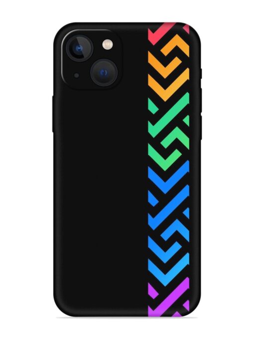 Colorshape Stripes Embossed Soft Silicone Case for Apple Iphone 13 Mini Zapvi