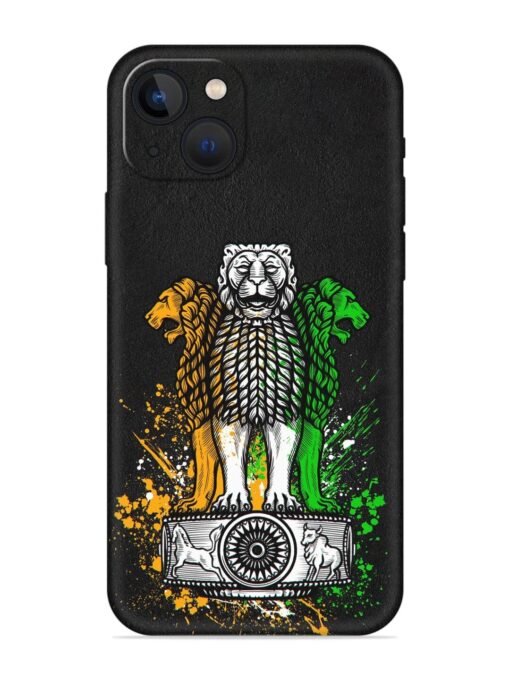 Pillars Of Ashoka Embossed Soft Silicone Case for Apple Iphone 13 Mini Zapvi