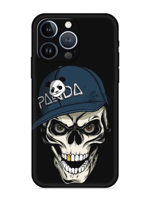 Panda Skull Embossed Soft Silicone Case for Apple Iphone 13 Pro