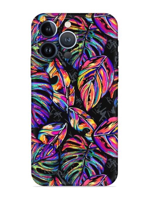 Tropical Seamless Vector Embossed Soft Silicone Case for Apple Iphone 13 Pro Zapvi