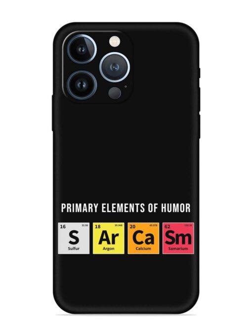 Primary Elements Humor Embossed Soft Silicone Case for Apple Iphone 13 Pro