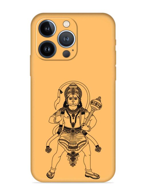 Indian God Hanuman Embossed Soft Silicone Case for Apple Iphone 13 Pro