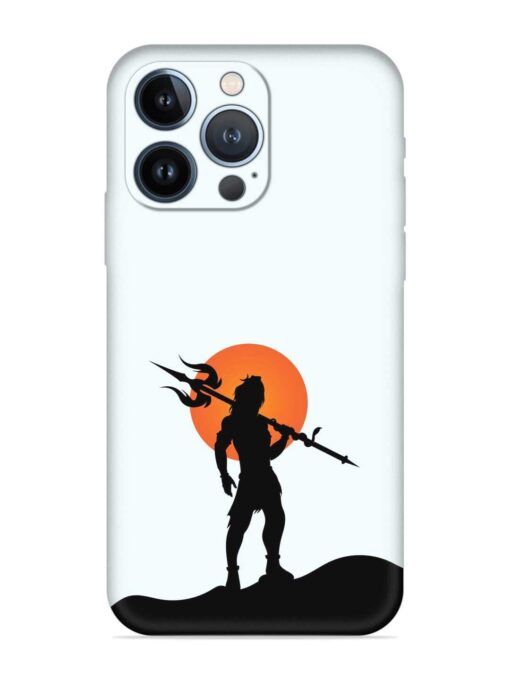 Lord Mahadev Trendy Embossed Soft Silicone Case for Apple Iphone 13 Pro