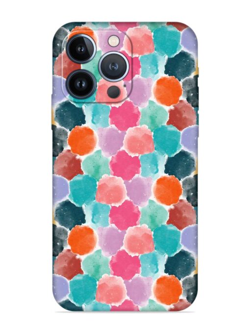 Colorful Seamless Pattern Embossed Soft Silicone Case for Apple Iphone 13 Pro